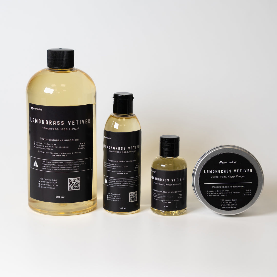 Аромаолія для свічок LEMONGRASS VETIVER