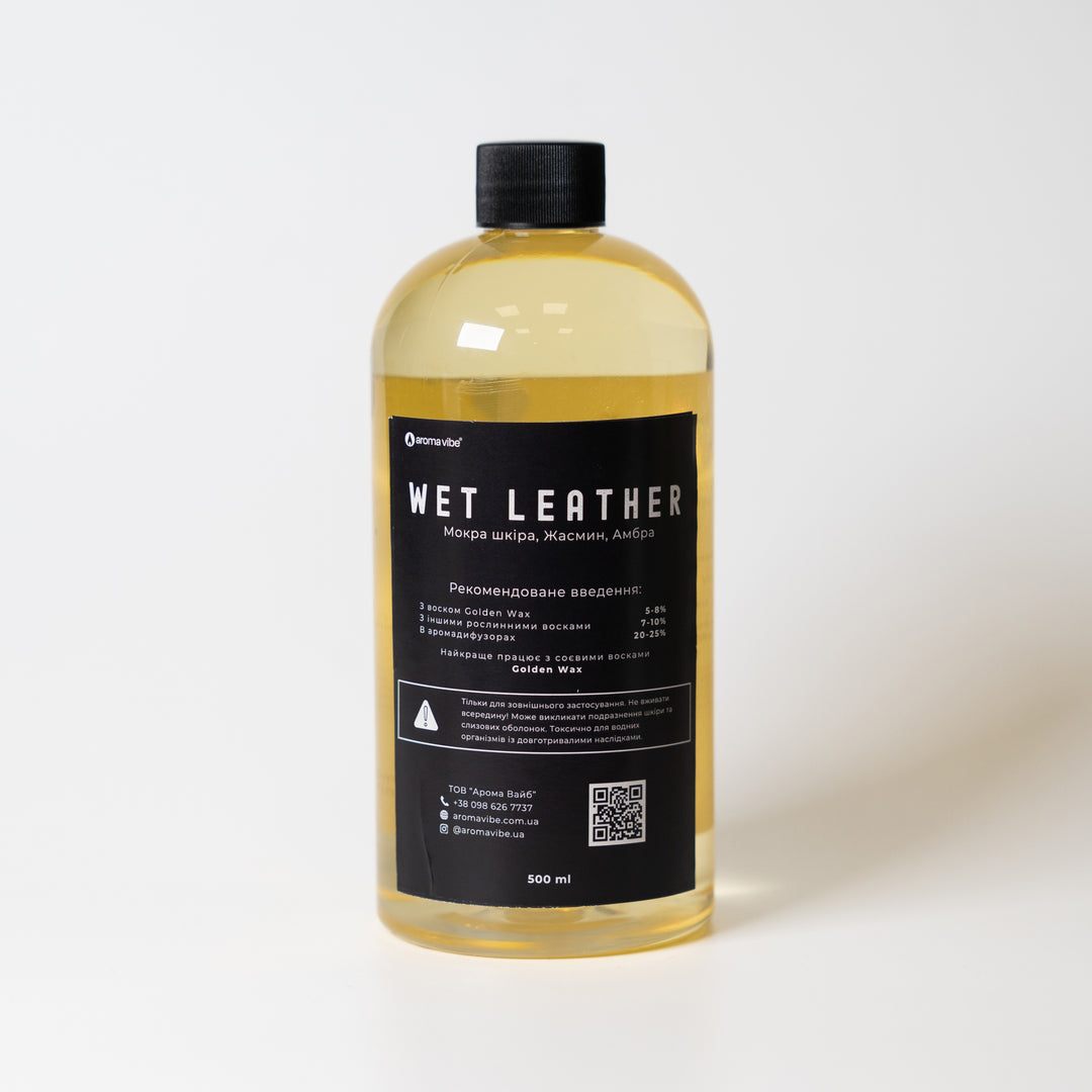 Аромаолія для свічок WET LEATHER