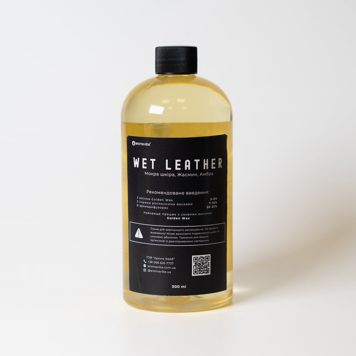 Аромаолія для свічок WET LEATHER